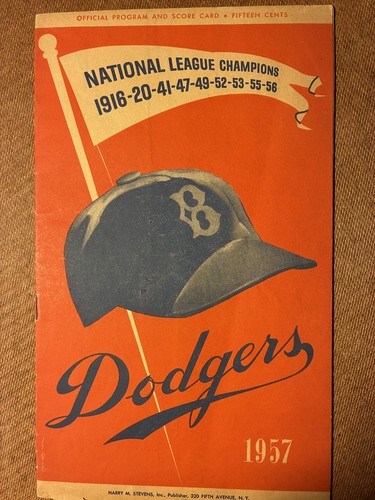 Vintage 1957 brooklyn dodgers - vintage,