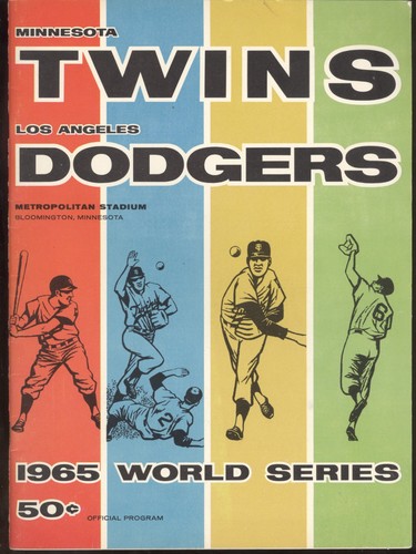 1965 world series program - world,