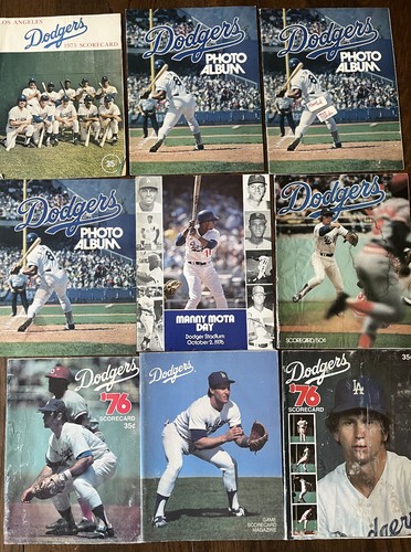1975 dodgers programs - dodgers,