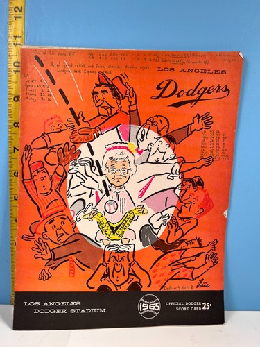 Los angeles dodgers - 6/22/65,