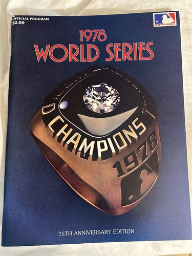 1978 world series program - 1978, new