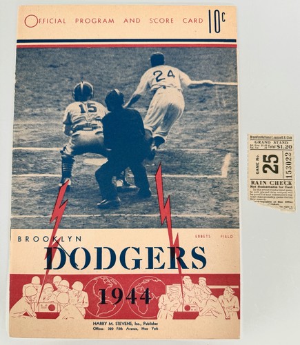 1944 brooklyn dodgers ny - brooklyn, vs