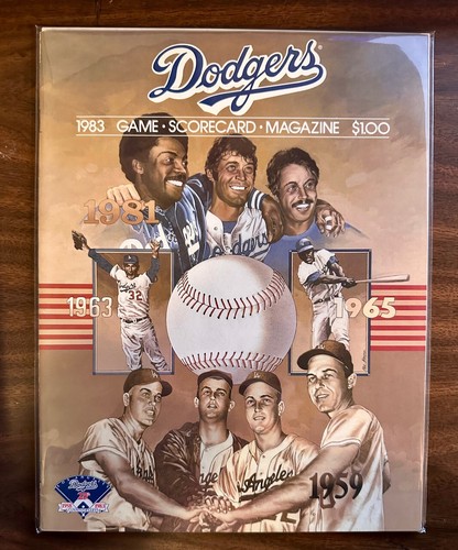 Dodger scorecard 1983 - la, dodger's