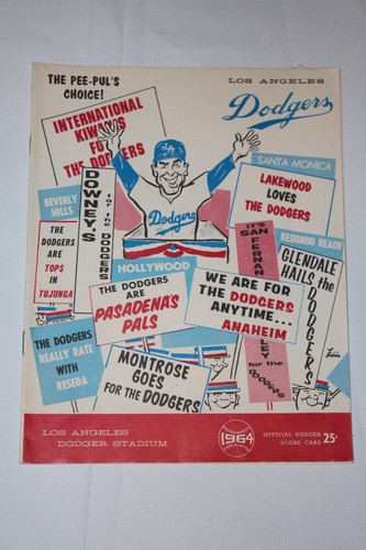 Dodger score cards and - 2,