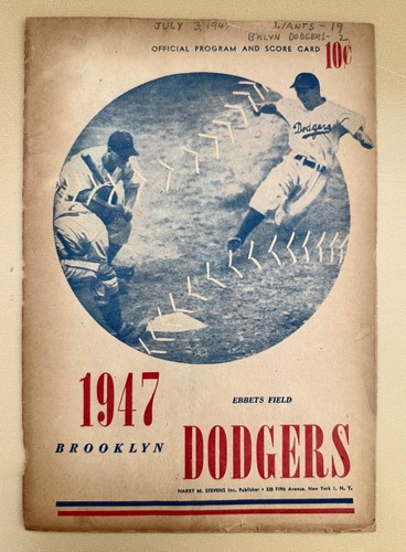 1947 brooklyn dodgers ny - brooklyn,