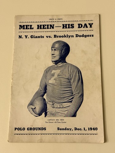 1940 nfl football program - 1940,